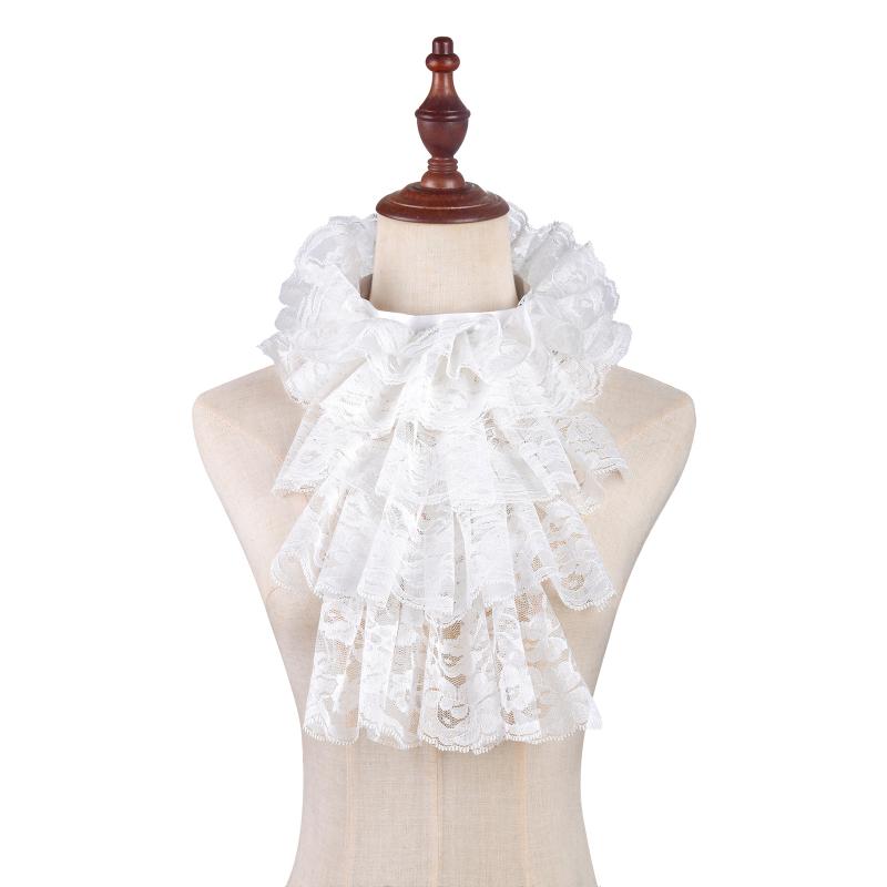 Women'S Victorian Era Accessories - エレガントな取り外し可能なレースジャボ襟コスチュームセット中空手首カフスビクトリア朝時代のコスプレアクセサリー女性用