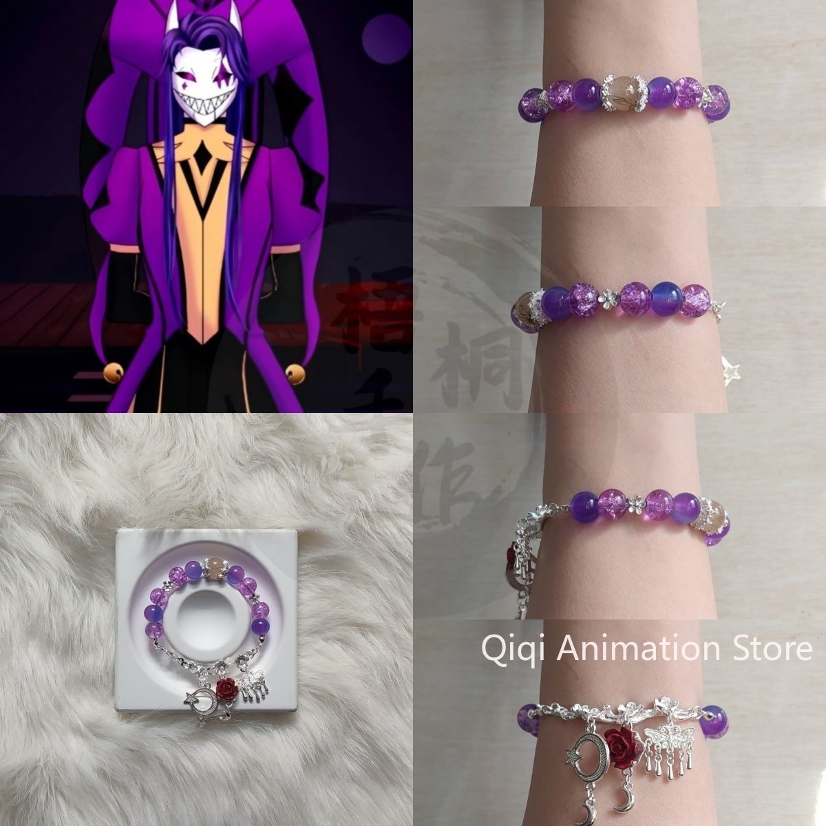 Women Accessories Bracelet - ファッションヴィンテージビーズチェーンブレスレット女性のためのブレスレットアニメザフリークサーカス道化師ジュエリーアクセサリー誕生日プレゼント