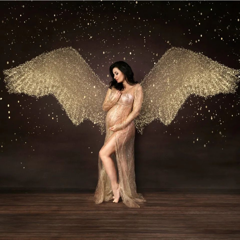 Women'S Ankle Accessories - 写真撮影のためのレースのマタニティドレス,妊娠中の写真アクセサリー
