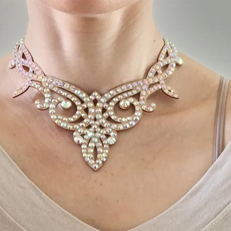 Women Accessories In Egypt - ベリーダンス スパークルネックレス コンペティションダンサーアクセサリー シャインダンシングネックレス ステージパフォーマンスコスチューム エジプトショー