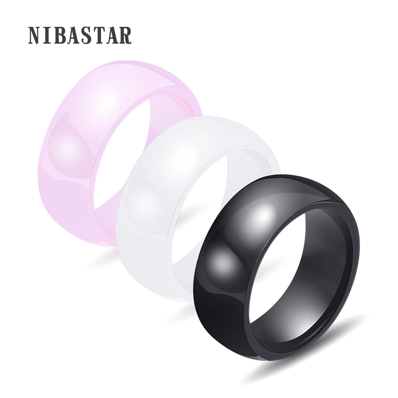 Women'S Accessories Online Shopping - 男性と女性のための磨かれたセラミックリング,婚約指輪,ジュエリーアクセサリー,8mm,3色,特別オファー,オンラインショッピング