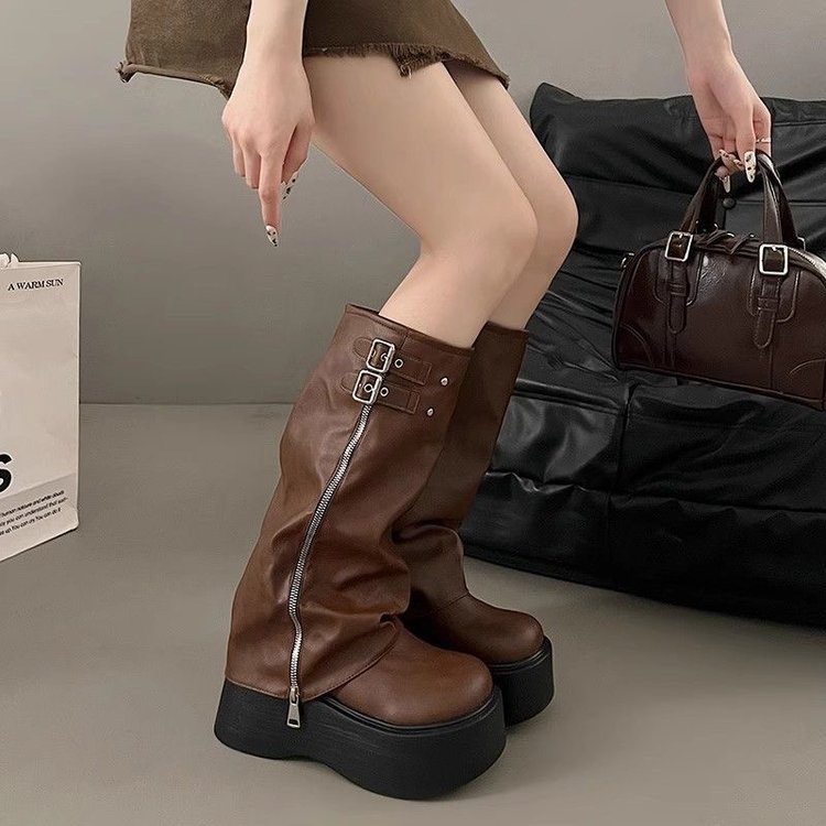 ファッションラウンドヘッドストレッチソックスブーツ2025夏 - Women'S Ankle Accessories のレビューと価格