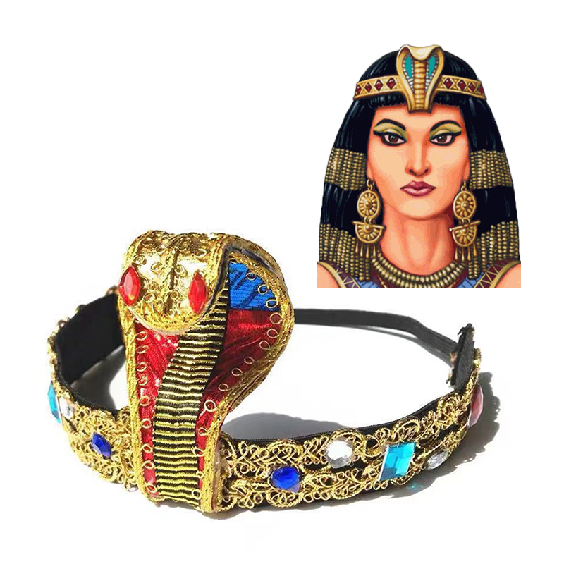 ヘビの形をしたクレオパトラの頭飾り,エジプトの女王のヘアアク - Women Accessories In Egypt のレビューと価格