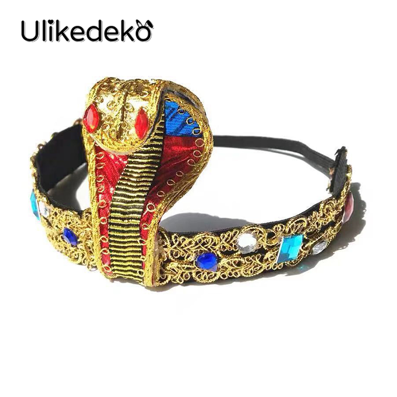 ヘビの形をしたクレオパトラの頭飾り,エジプトの女王のヘアアク - Women Accessories In Egypt のレビューと価格