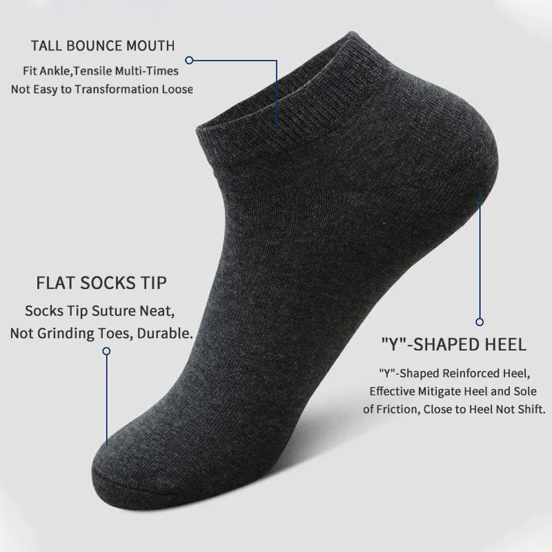 5足組 ユニセックス カジュアル 無地 ボートソックス 薄手 - Women'S Ankle Accessories のレビューと価格