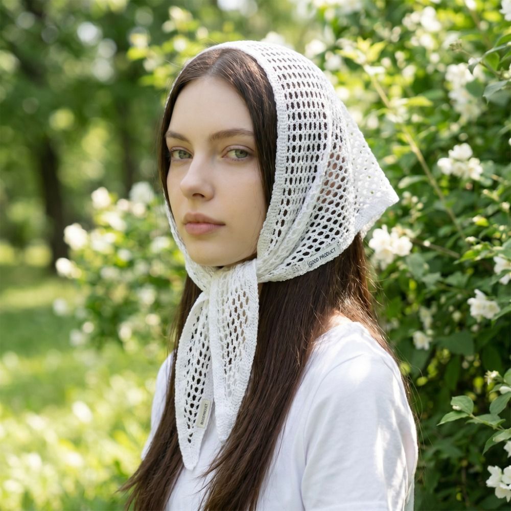 エレガントなソリッドカラーの三角ショール Y2K ボヘミアン - Women'S Korean Accessories のレビューと価格