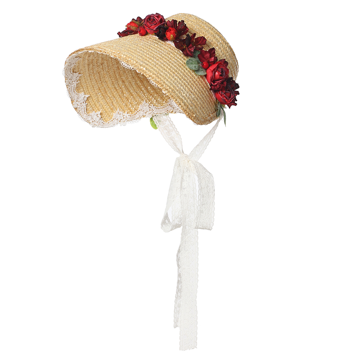 女性ビクトリア朝スタイルの帽子ヴィンテージロイヤルストローボ - Women'S Victorian Era Accessories のレビューと価格