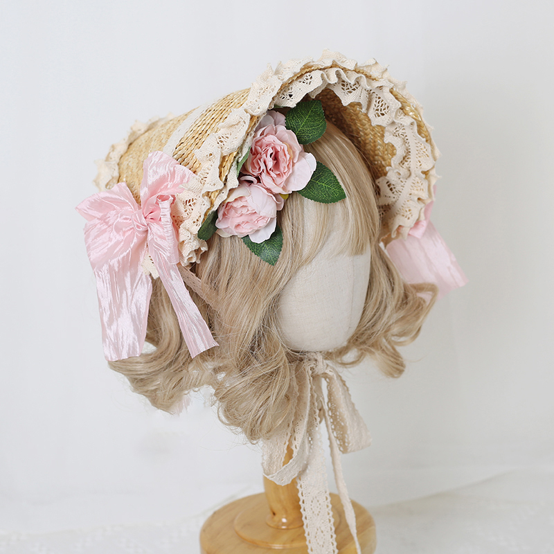 女性ヴィンテージビクトリア朝のロリータフラットボンネットキャ - Women'S Victorian Era Accessories のレビューと価格