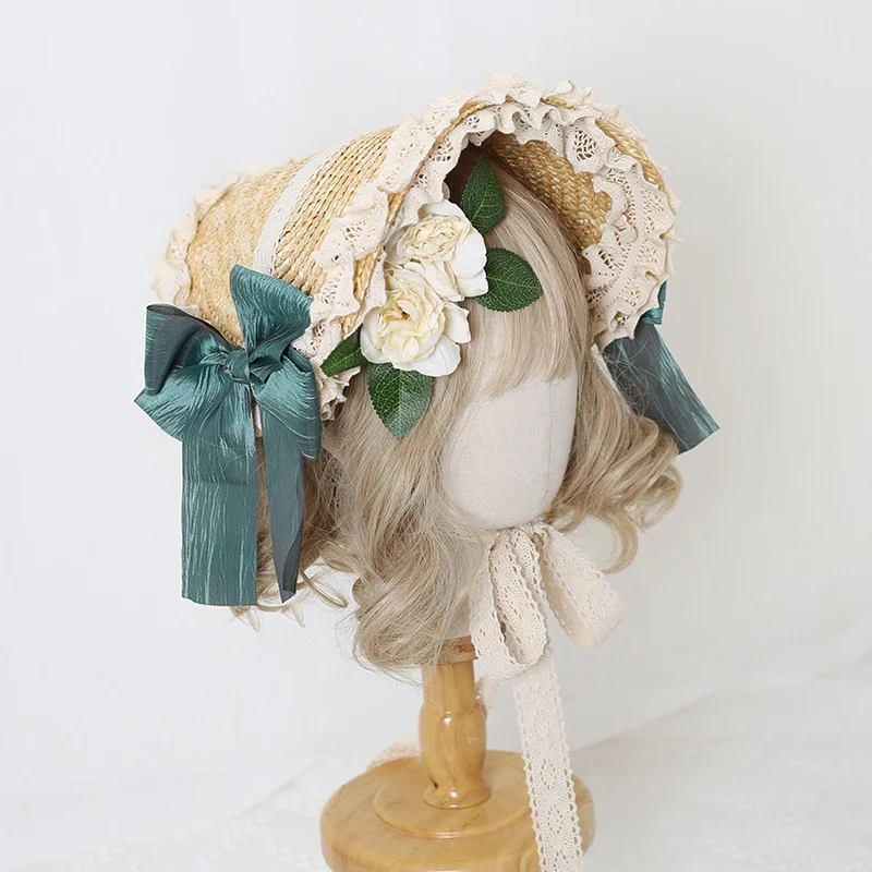 女性ヴィンテージビクトリア朝のロリータフラットボンネットキャ - Women'S Victorian Era Accessories のレビューと価格