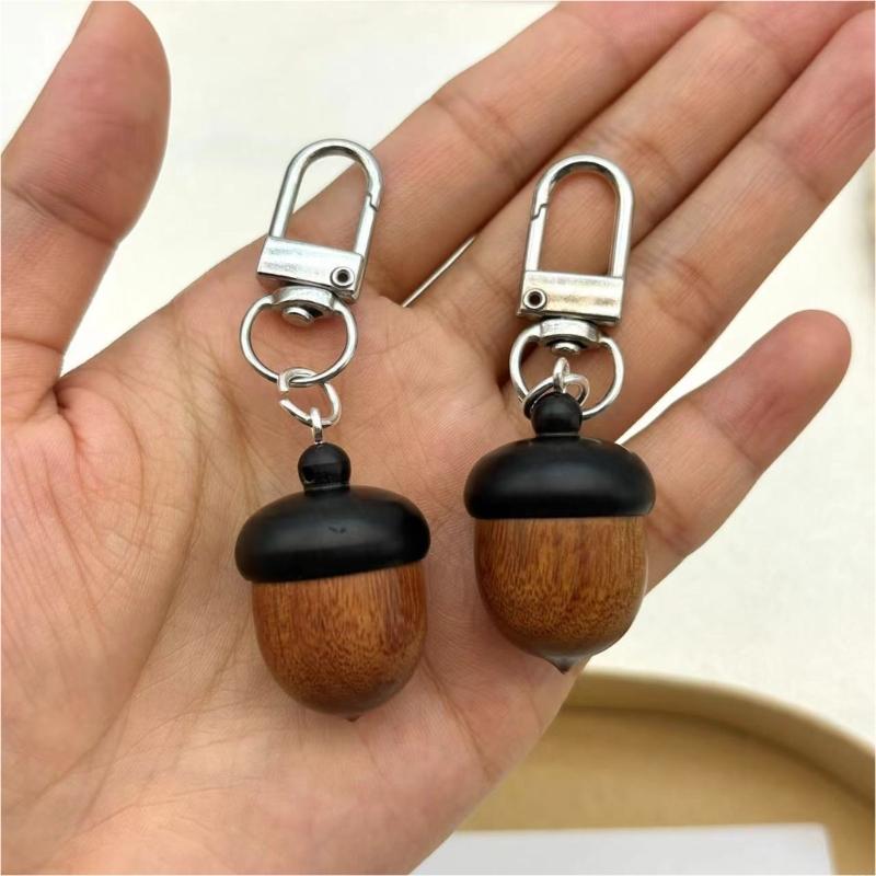 機能的なツイストオープンドングリキーホルダーミニチュアコンパ - Women Accessories Store のレビューと価格