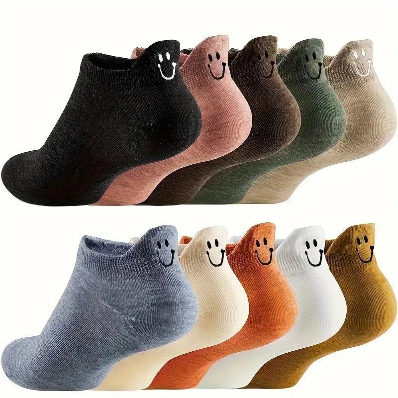 16 個 8 ペア女性ローカットアンクルソックスかわいい笑顔 - Women'S Ankle Accessories のレビューと価格