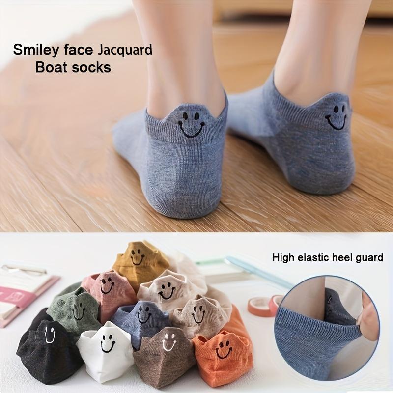 16 個 8 ペア女性ローカットアンクルソックスかわいい笑顔 - Women'S Ankle Accessories のレビューと価格