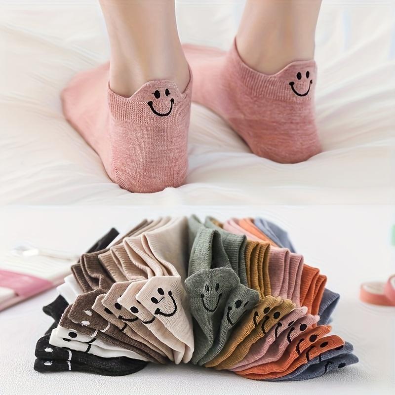 16 個 8 ペア女性ローカットアンクルソックスかわいい笑顔 - Women'S Ankle Accessories のレビューと価格