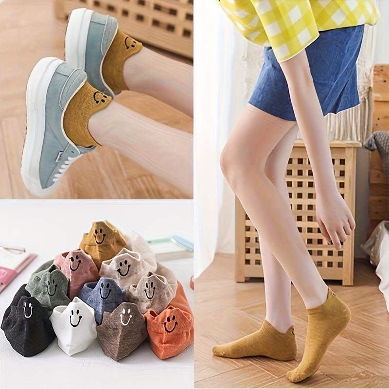 16 個 8 ペア女性ローカットアンクルソックスかわいい笑顔 - Women'S Ankle Accessories のレビューと価格