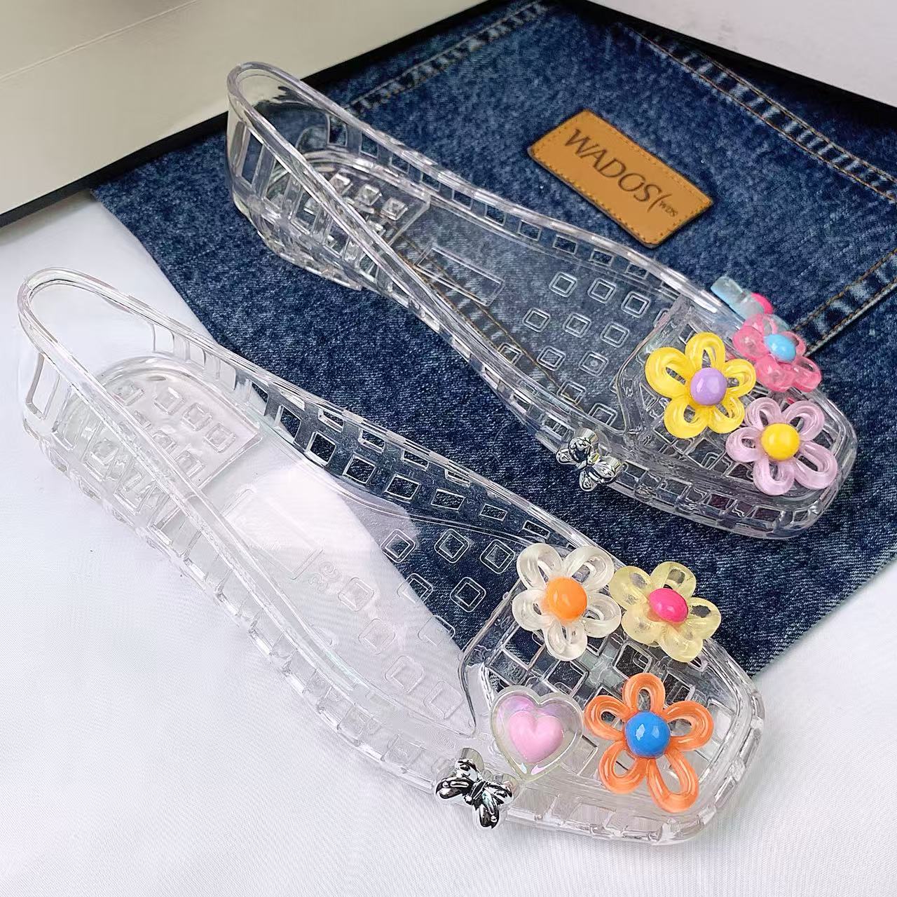 ファッショナブルな女性の靴ゼリークリスタルシューズ女性の靴レ - Women'S Accessories For Shoes のレビューと価格