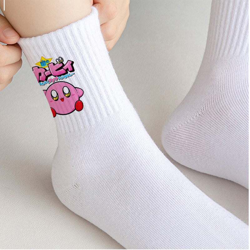 漫画カービーストッキング女性通気性綿ロングソックスかわいいか - Women'S Ankle Accessories のレビューと価格