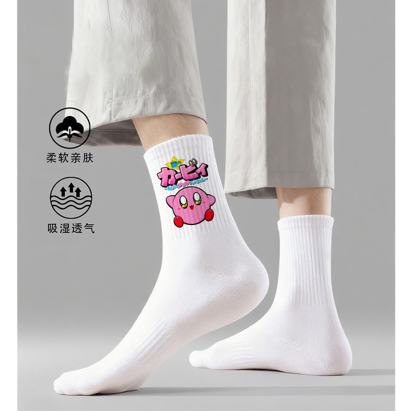 漫画カービーストッキング女性通気性綿ロングソックスかわいいか - Women'S Ankle Accessories のレビューと価格