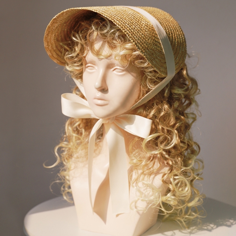 ティーンガールズ麦わら帽子サンキャップロリータスタイルビクト - Women'S Victorian Era Accessories のレビューと価格