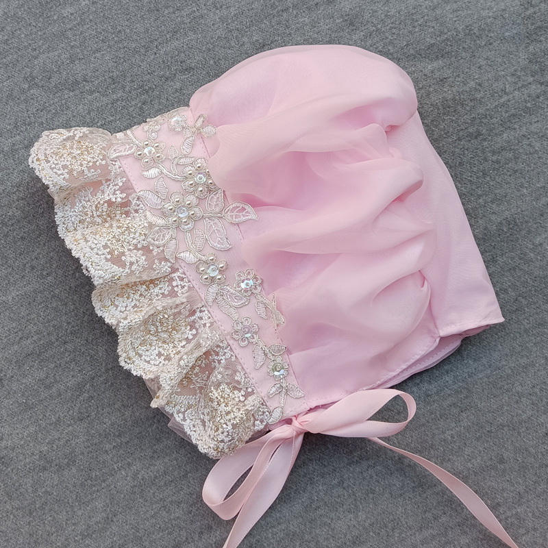 ヴィンテージアンボネットフリルハットロリータガールメイドコス - Women'S Victorian Era Accessories のレビューと価格