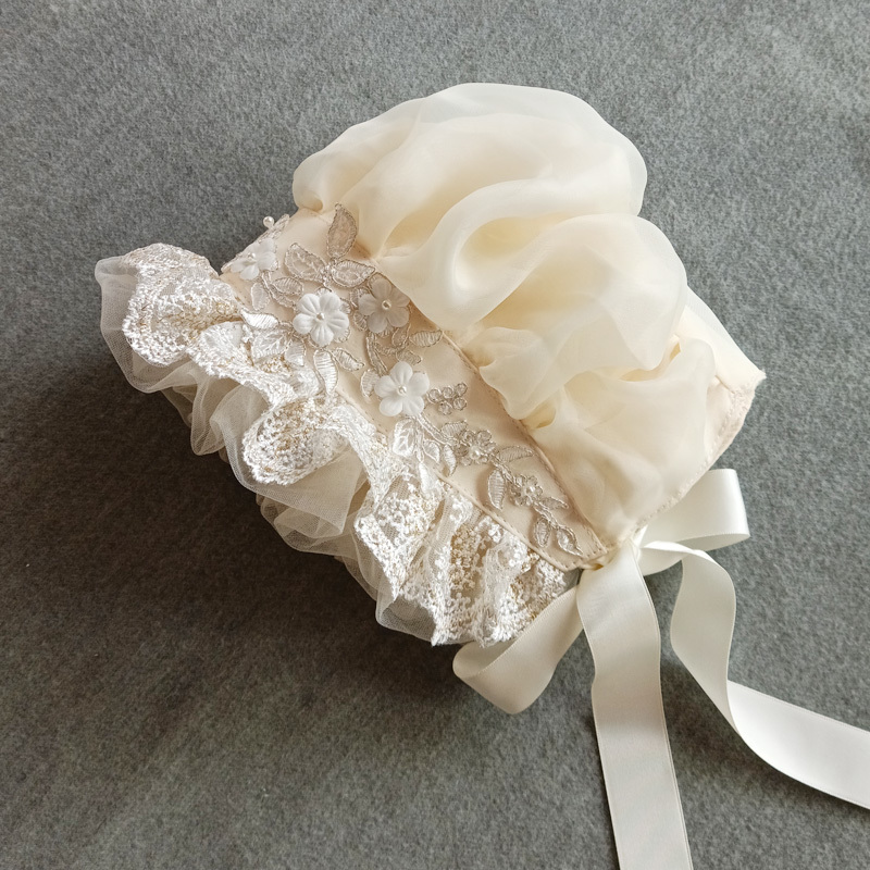 ヴィンテージアンボネットフリルハットロリータガールメイドコス - Women'S Victorian Era Accessories のレビューと価格