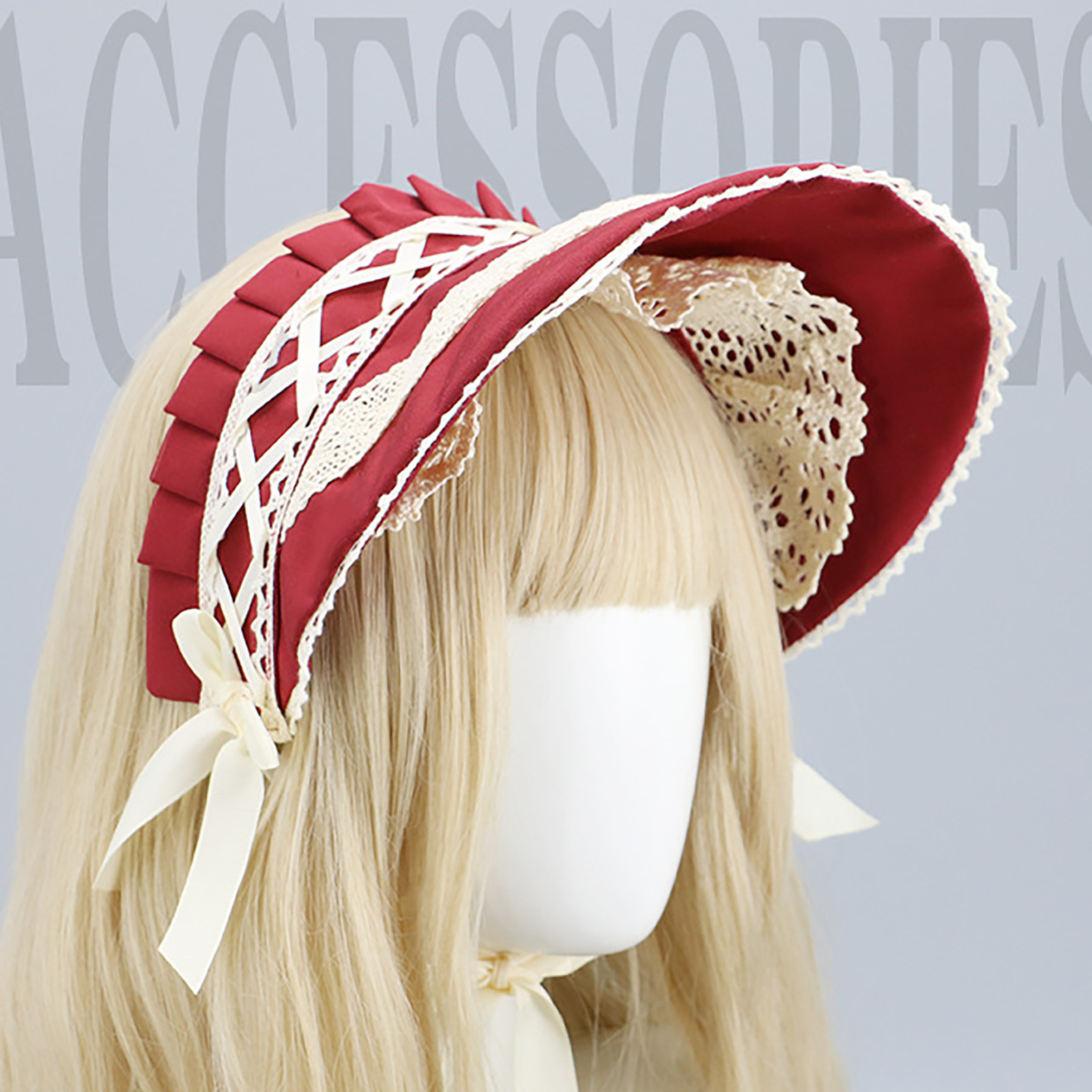 コロニアルヘッドウェア ビクトリア朝風レースボンネットボウハ - Women'S Victorian Era Accessories のレビューと価格