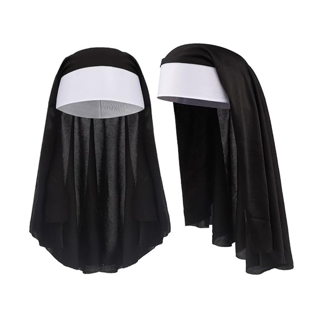 1/3 個クリエイティブ修道女コスチュームセット修道女襟クロ - Women'S Victorian Era Accessories のレビューと価格