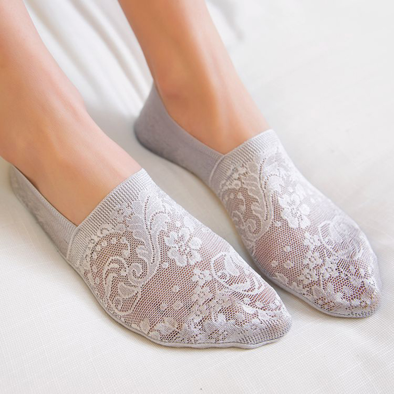 5 ペアファッション女性ガールズ夏クールソックススタイルレー - Women'S Ankle Accessories のレビューと価格