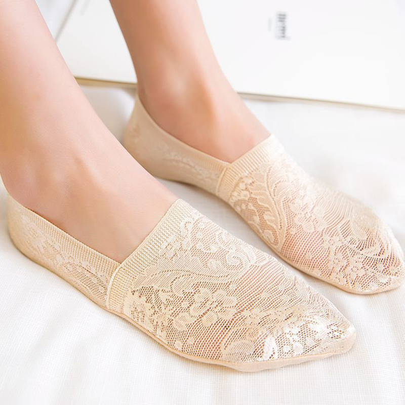 5 ペアファッション女性ガールズ夏クールソックススタイルレー - Women'S Ankle Accessories のレビューと価格