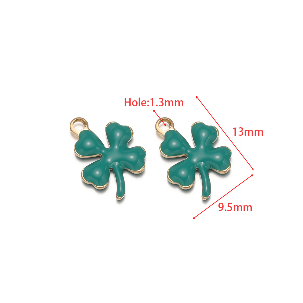 20 個ステンレス鋼エナメルクローバーフラワーチャームラッキ - Women Accessories Bracelet のレビューと価格